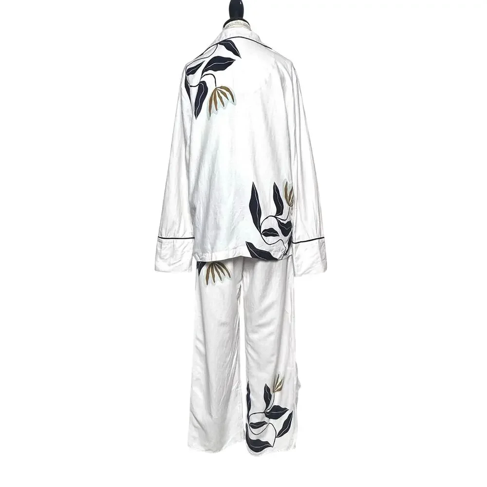 Kenzie Parrott x Anthropologie | Women | Nature Print Pajama Matching Set | Sz M